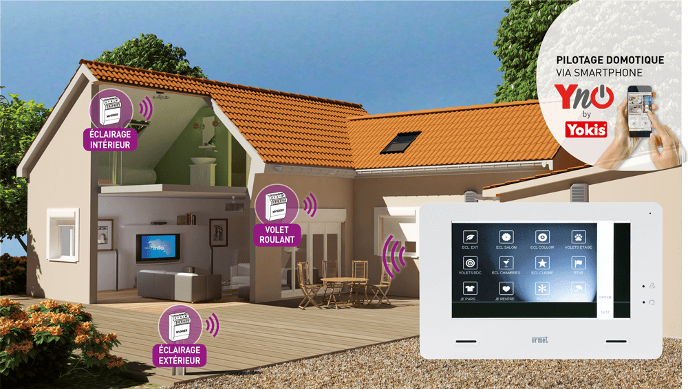 Domotique Yokis - Interphone vidéo - Urmet Kitnote